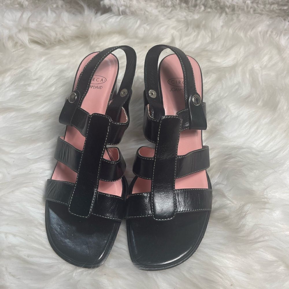 Circa Joan & David leather strappy sling back sandals SZ8M